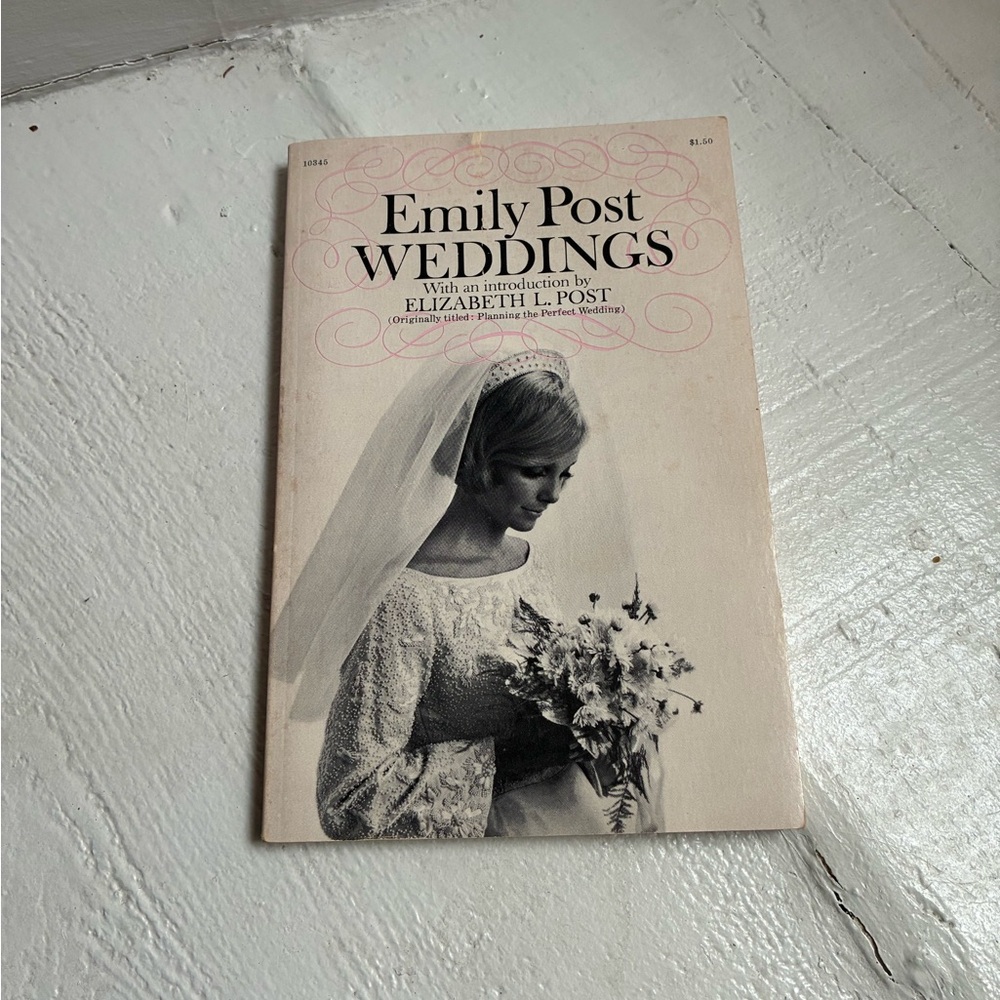 Vintage 1960’s Bridal Book/Log - Emily Post Weddings Book